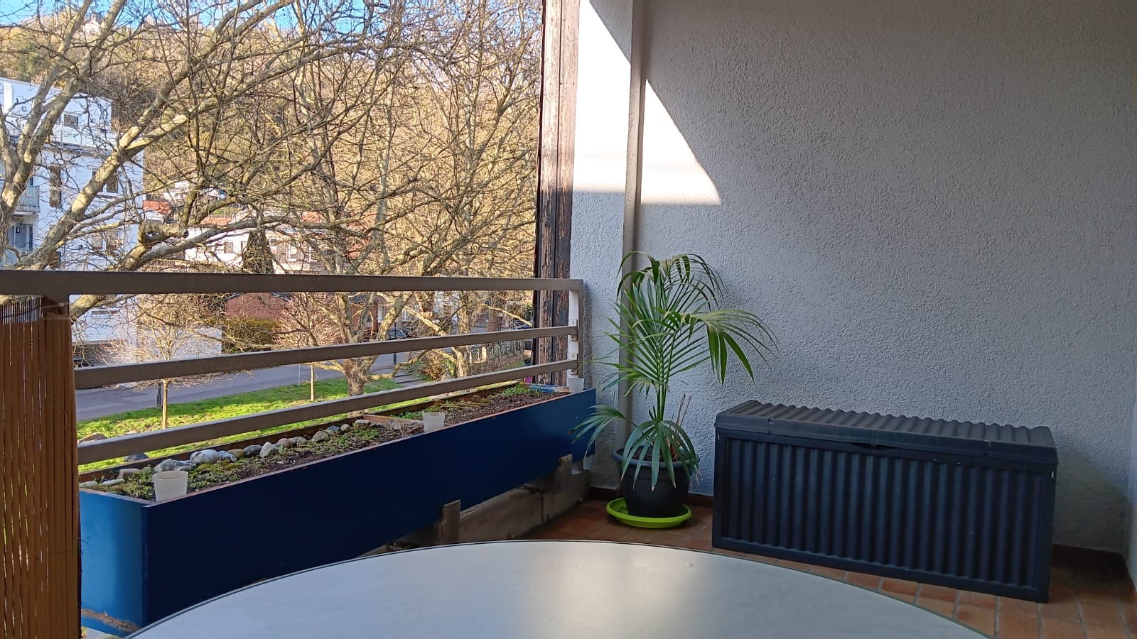 Loggia mit Blick auf den Seffersbach